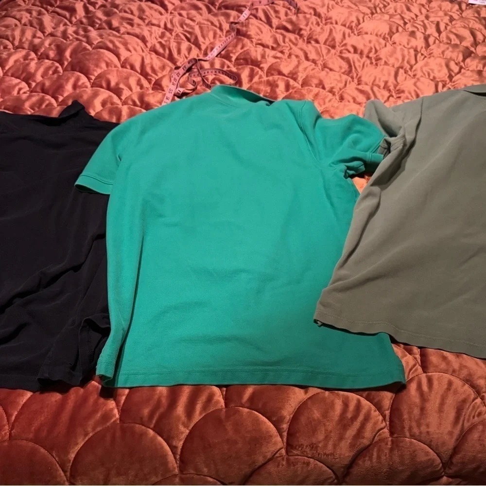 (3) men’s polo/ gold shirts​​​